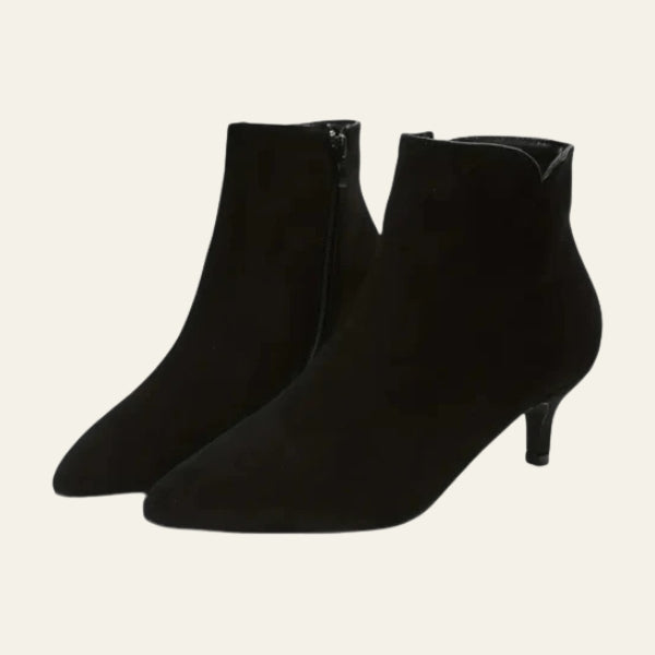 The Siena Suede Zip Ankle Boots