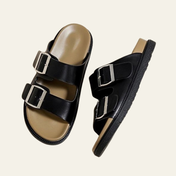 The Riviera Buckle-Strap Sandals