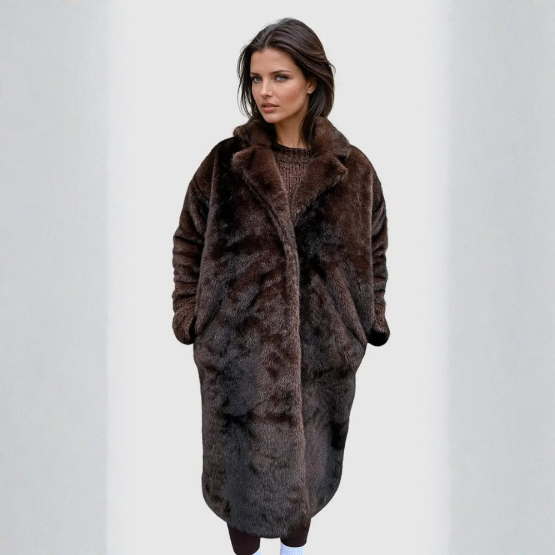 The Vienna Long Plush-Fur Coat