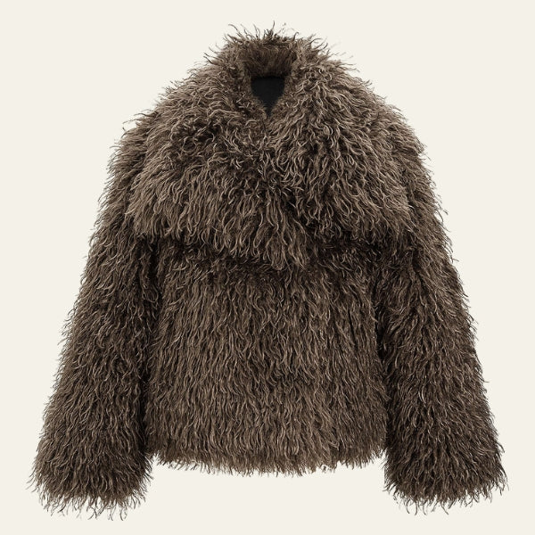 The Aspen Textured Faux-Fur Jacket