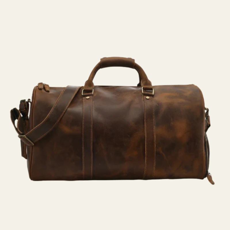 The Lucerne Leather Weekender Bag