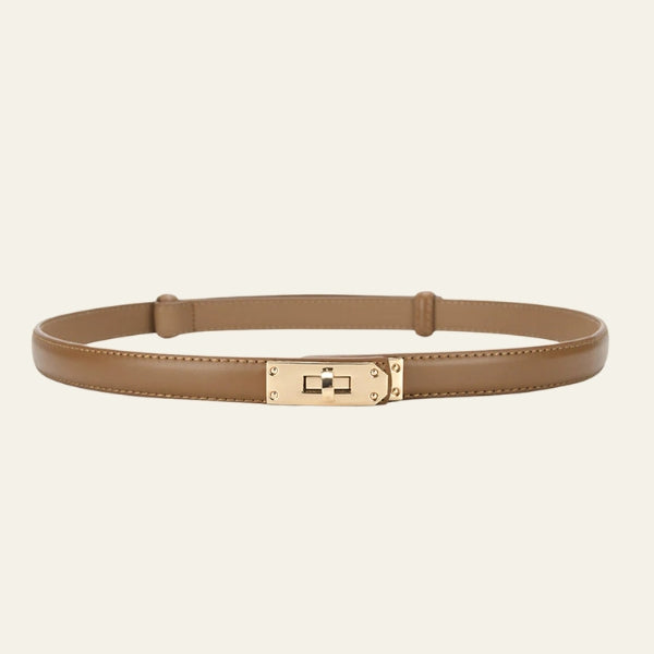 The Antibes Leather Turn-Lock Belt