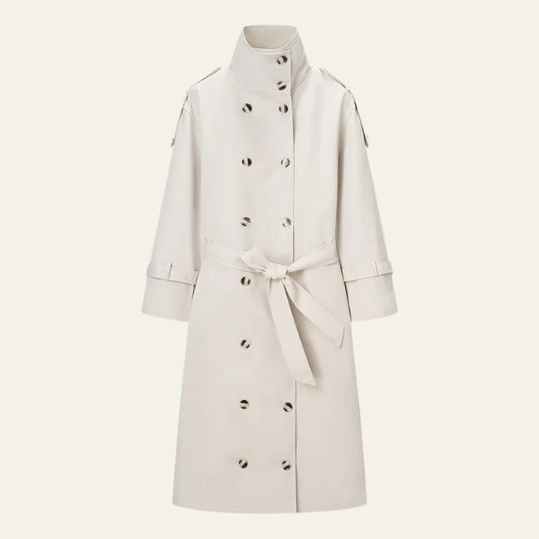 The Paris Belted Double-Breasted Trench Coat