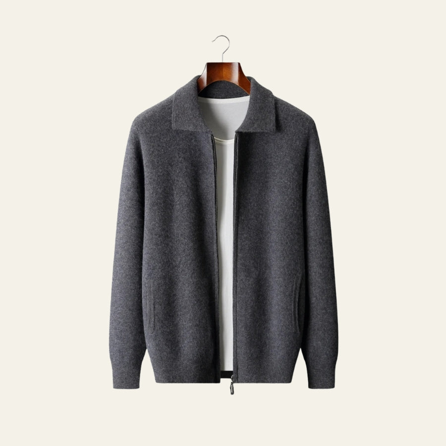 The Geneva Cashmere Zip Jacket