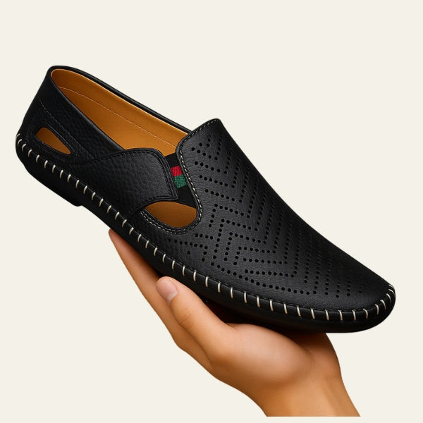 The Riviera Perforated Slip-On Loafers