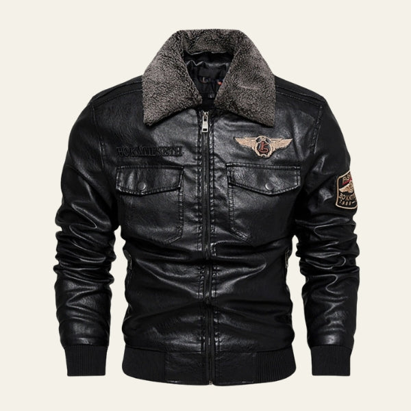 The Maverick Aviator Leather Jacket