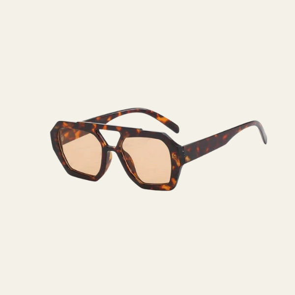 The Maya Tortoiseshell Square Sunglasses