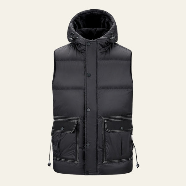 The Hudson Quilted Hooded Puffer Vest