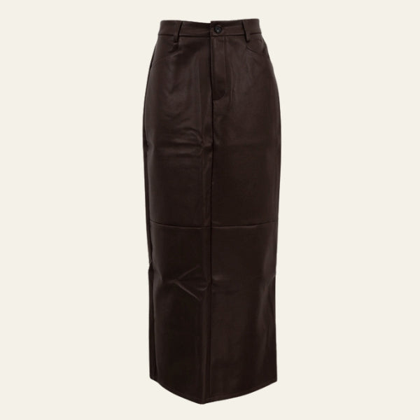 The Soho Leather Maxi Skirt
