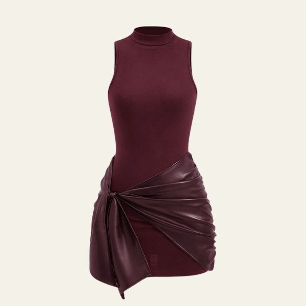 The Emilia Draped Mini Dress