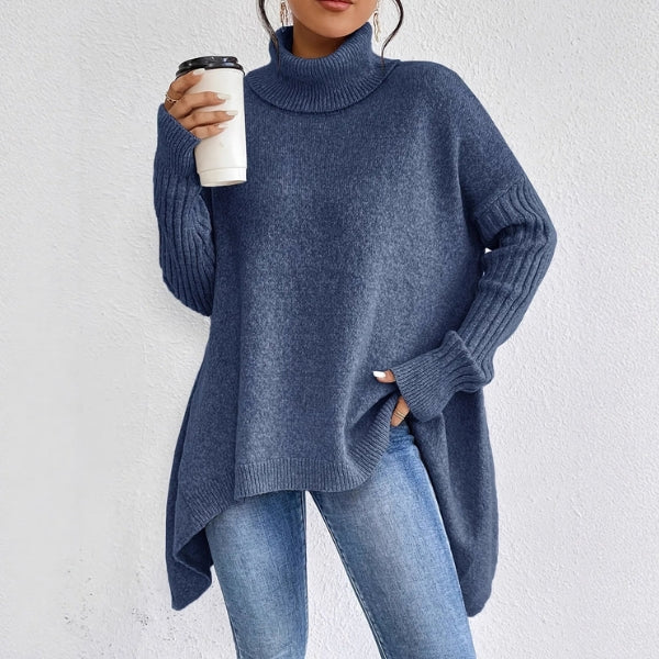 The Aspen Ribbed Turtleneck Oversized Sweater