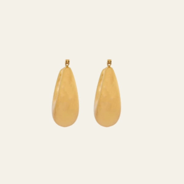 The Amalfi Sculpted Gold Drop Earring
