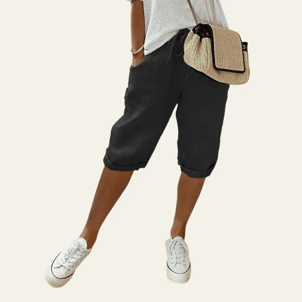 The Capri Drawstring Knee-Length Shorts