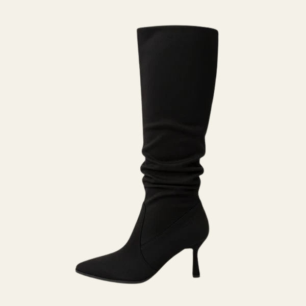 The Florence Pleated Over-Knee Boot