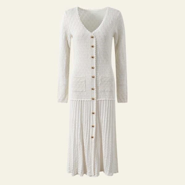 The Amalfi Knit Button Dress