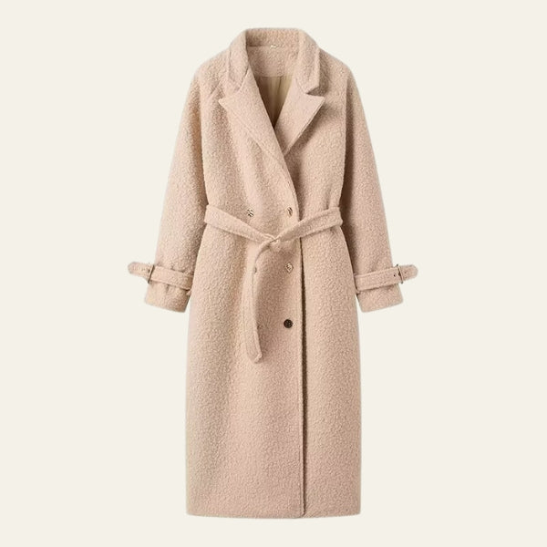 The Oslo Textured Belted Long Coat