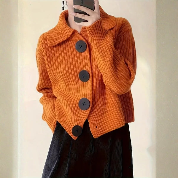 The Verona Oversized Button Knit Cardigan