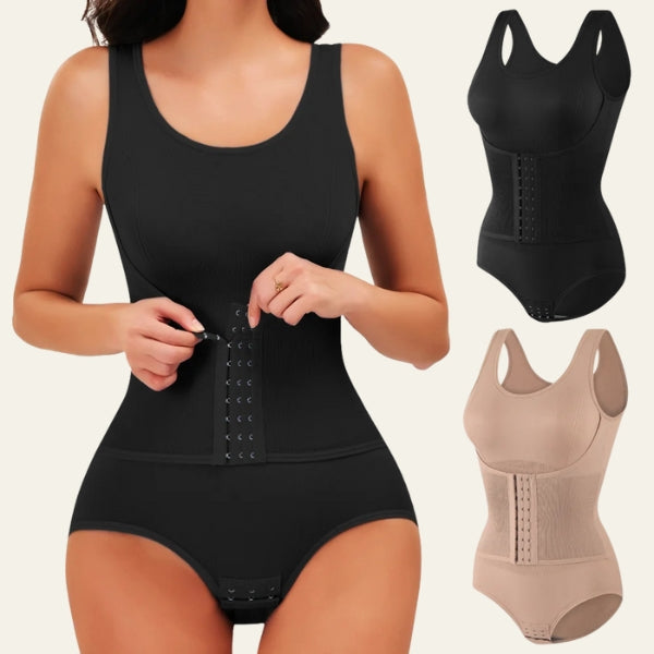 The Riviera Hook-Front Sculpting Bodysuit