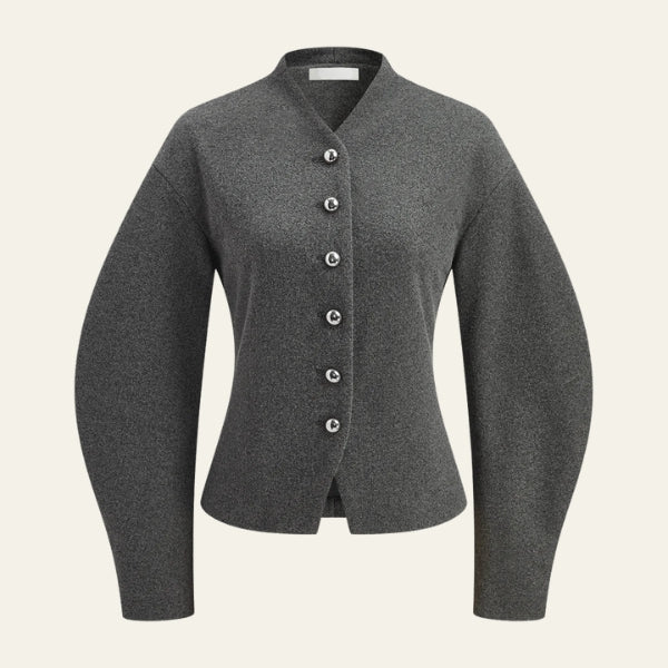 The Oslo Dome-Button Jacket