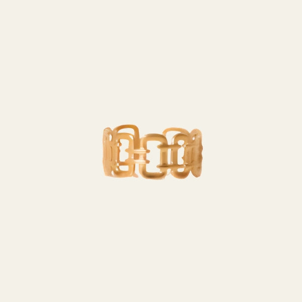The Cannes Chain Link Gold Ring