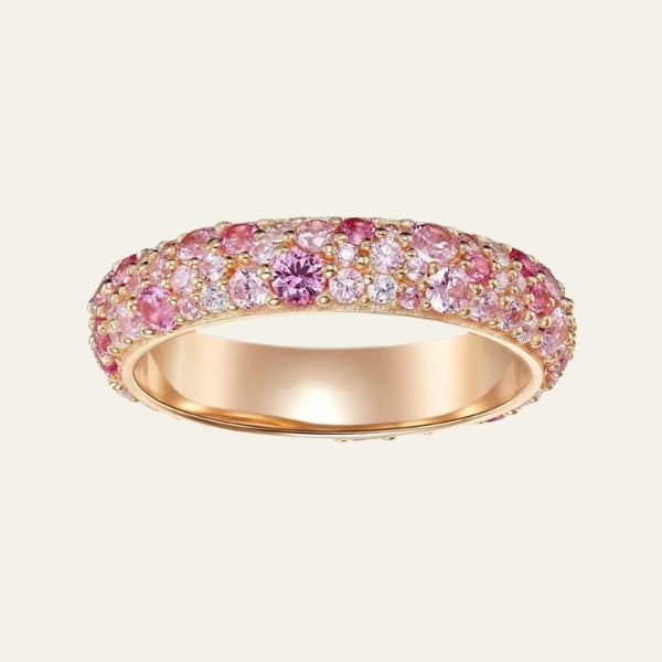 The Valentina Gradient Crystal Band Ring