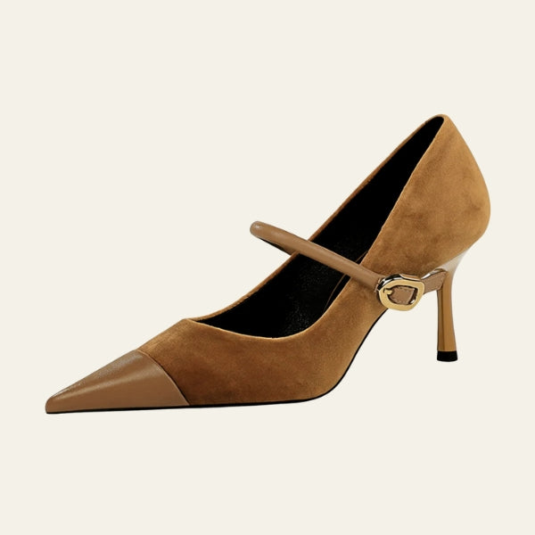 The Riviera Mary Jane Cap-Toe Pumps