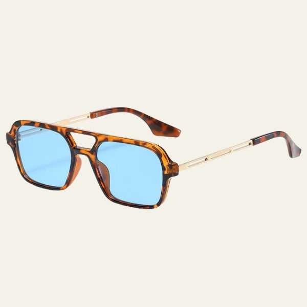 The Capri Double-Bridge Square Sunglasses