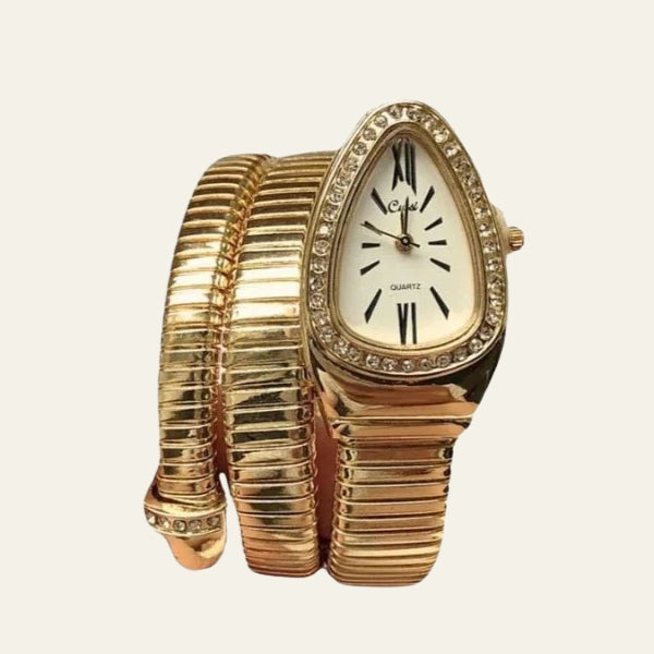 The Serpentine Wrap Crystal-Trim Watch