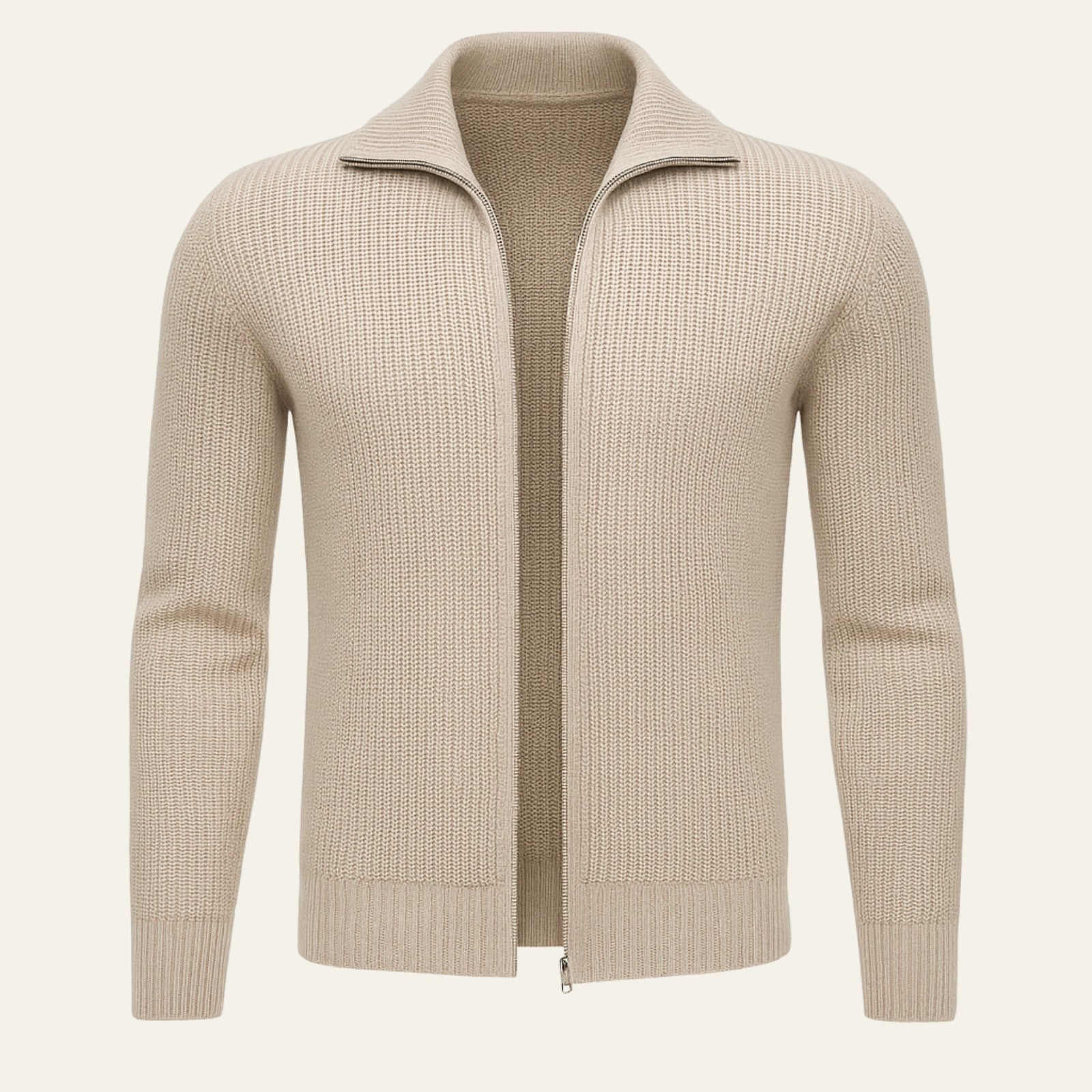 The Vienna Cashmere Zip Cardigan
