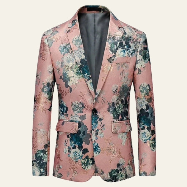 The Verona Floral-Pattern Suit Blazer