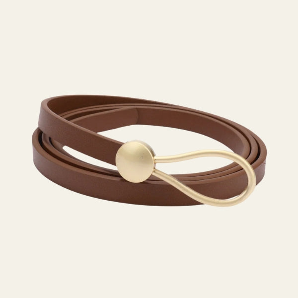 The Marseille Loop-Buckle Skinny Belt