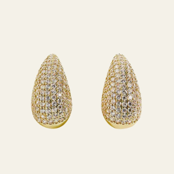 The Cannes Teardrop Crystal Earrings