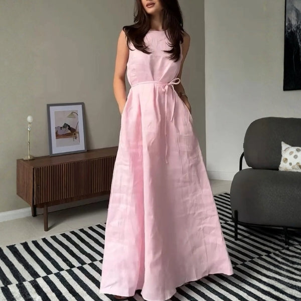 The Provence Belted Maxi Dress