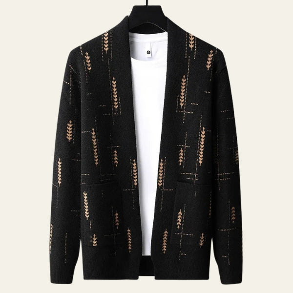 The Kyoto Patterned Open-Front Cardigan