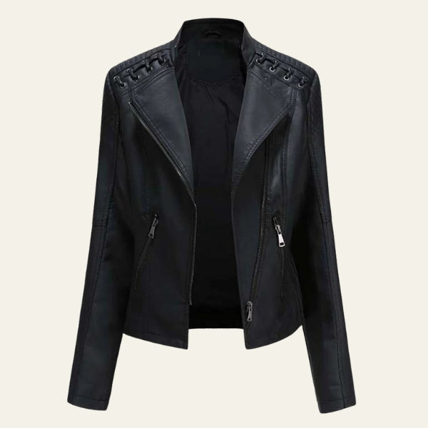 The Amalfi Blush Leather Jacket