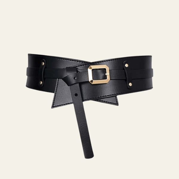 The Siena Wide Buckle Corset Belt