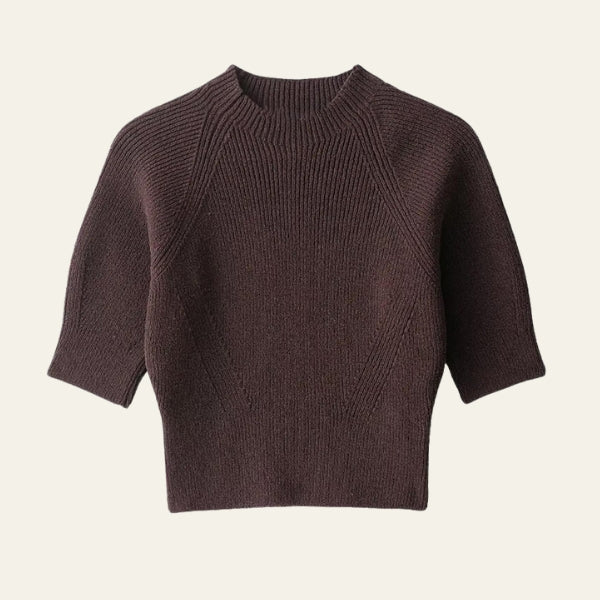 The Milano Ribbed Knit Crop Top