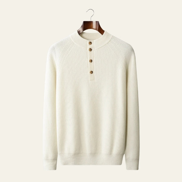 The Cortina Cashmere Button Knit