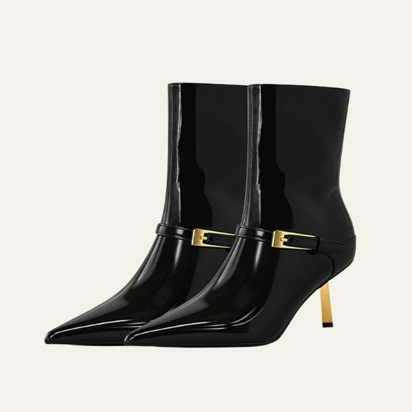 The Riviera Buckle-Strap Ankle Boots