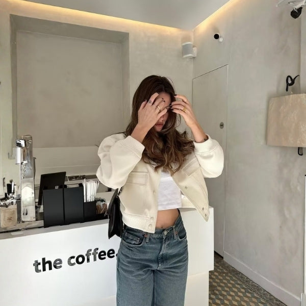 The Soho Cropped Snap-Front Jacket