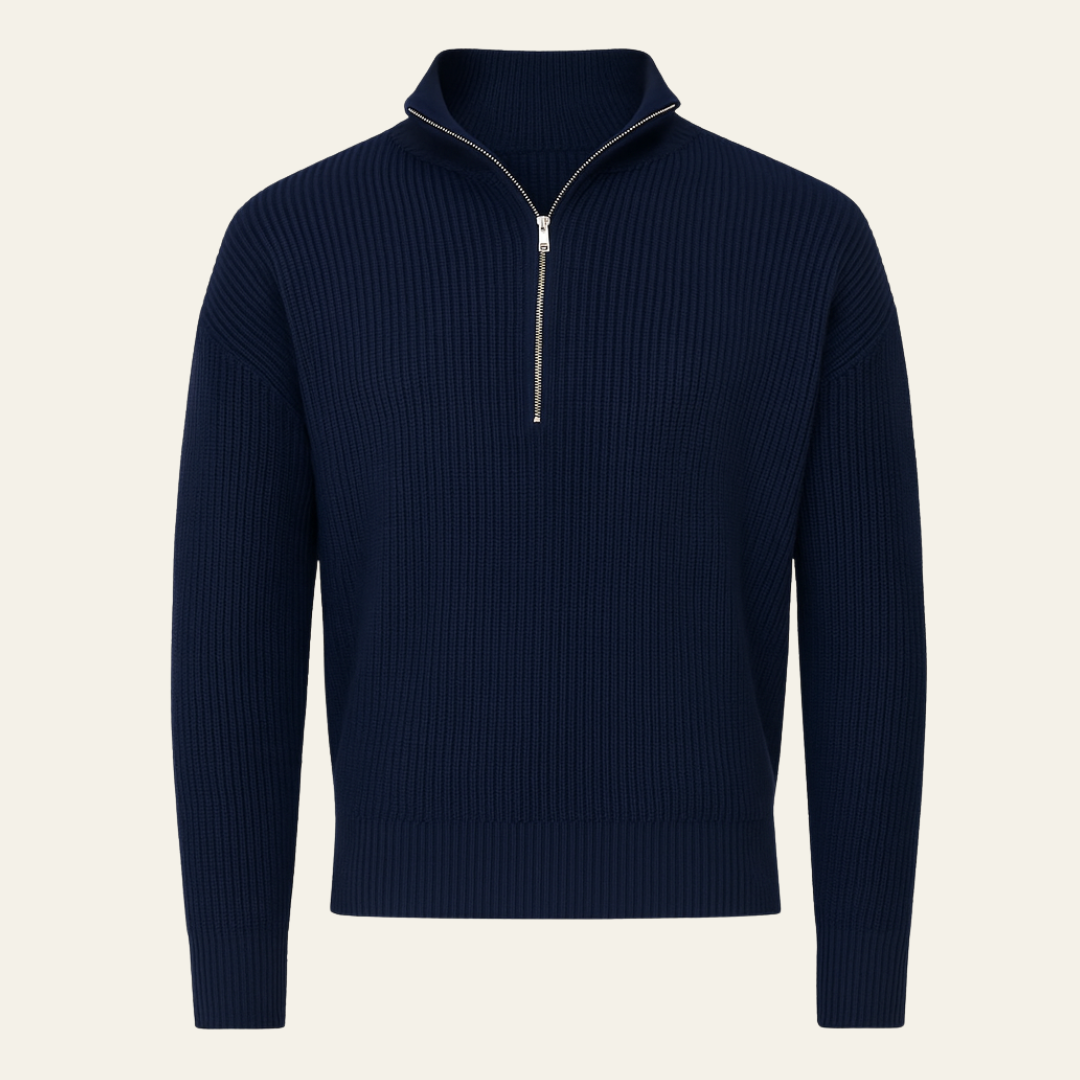 The Riviera Quarter-Zip Knit