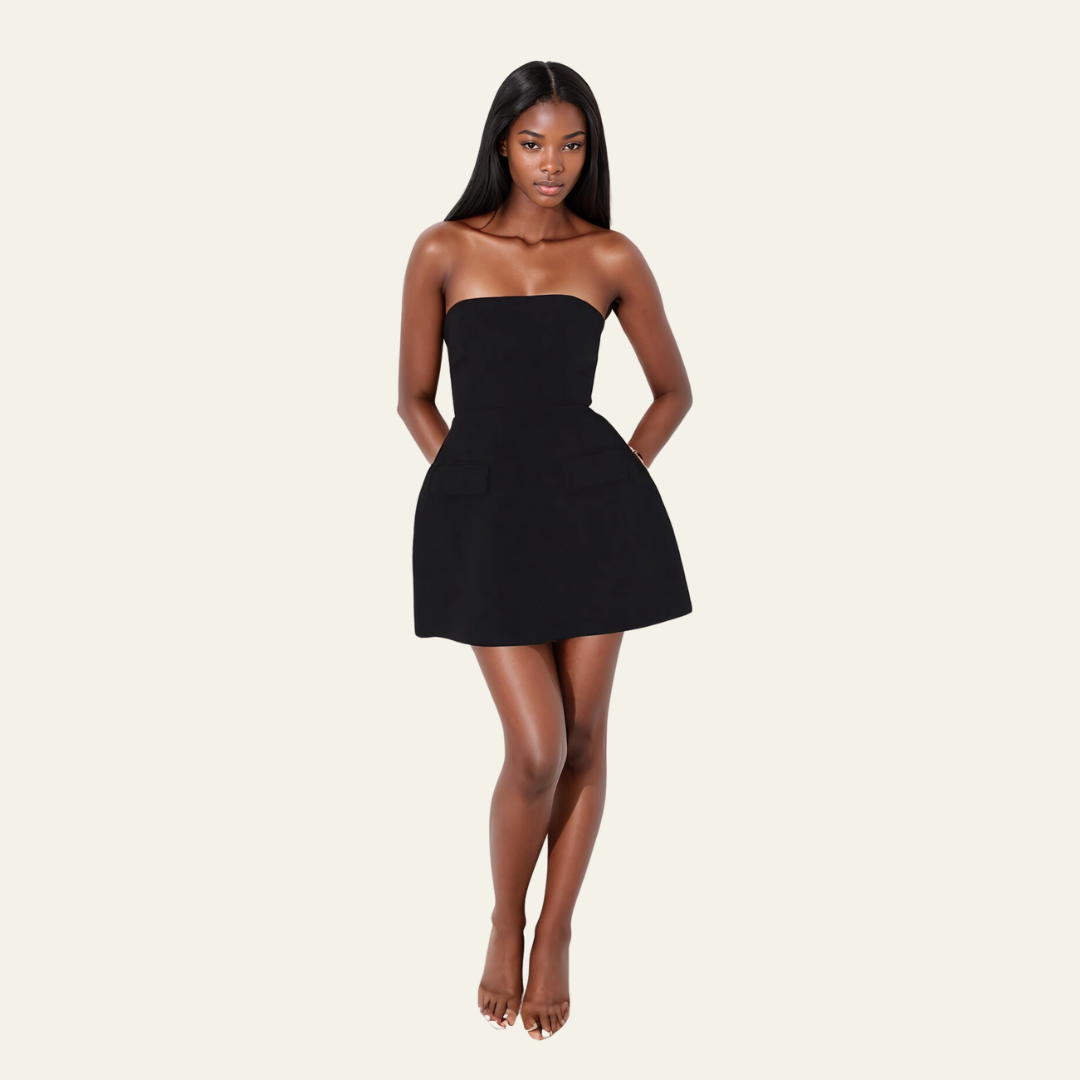 The Vienna Structured Strapless Mini Dress