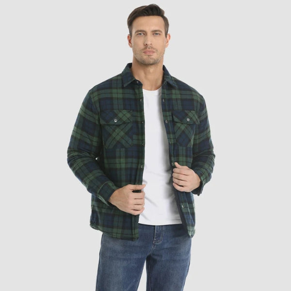 The Aspen Quilted Flannel Overshirt