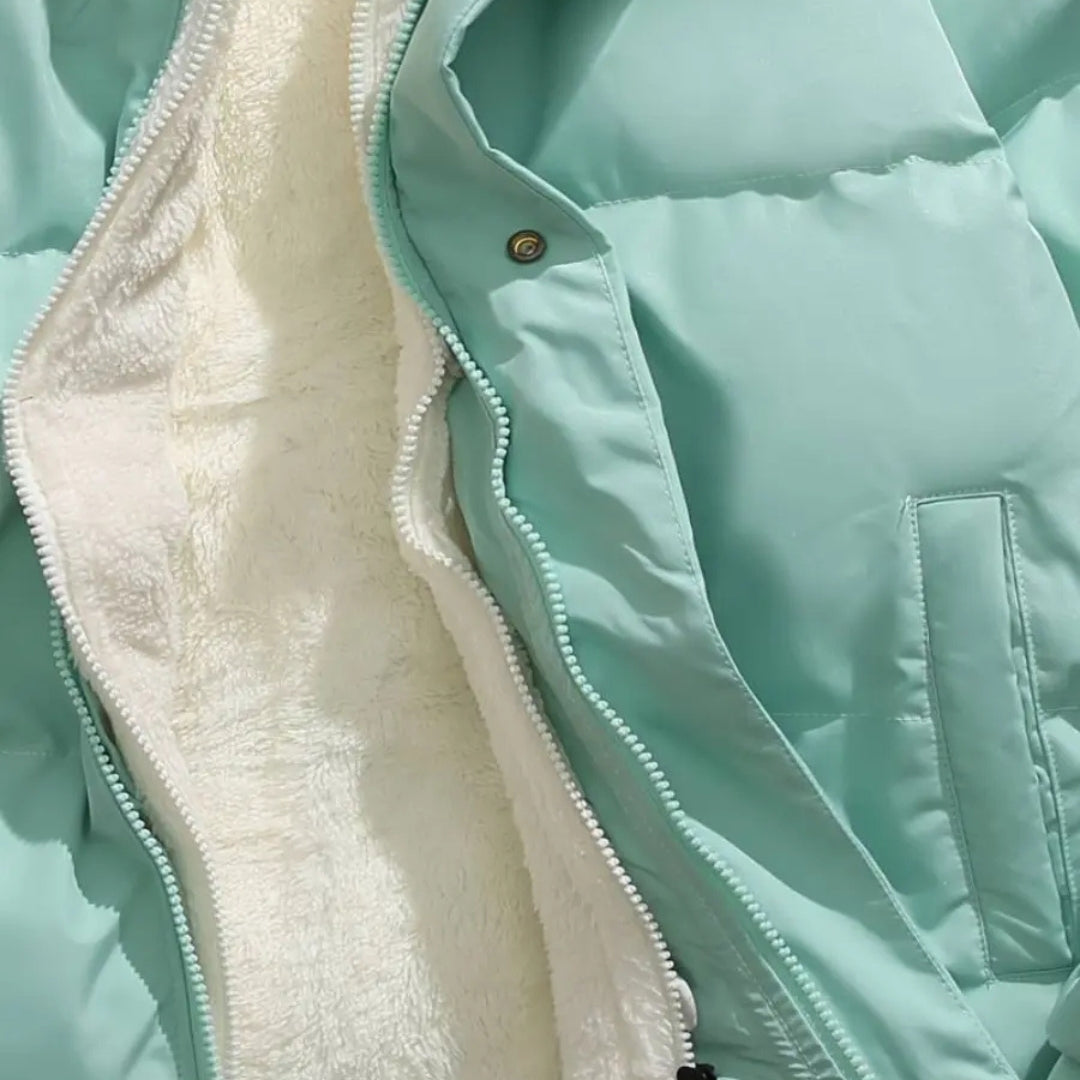 The Aspen Fleece-Lined Hooded Puffer Jacket