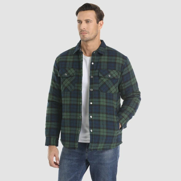 The Aspen Quilted Flannel Overshirt