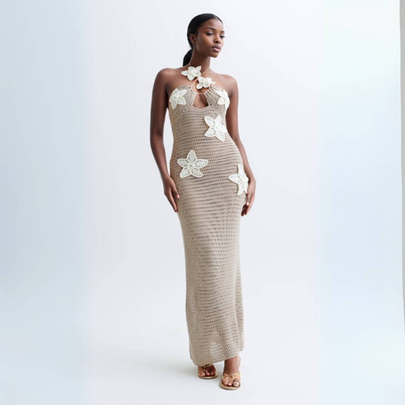 The Capri Crochet Maxi Dress