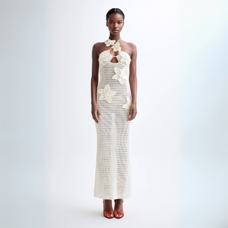 The Capri Crochet Maxi Dress
