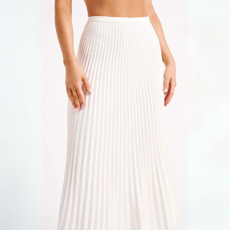 The Lucerne Pleated Maxi Skirt