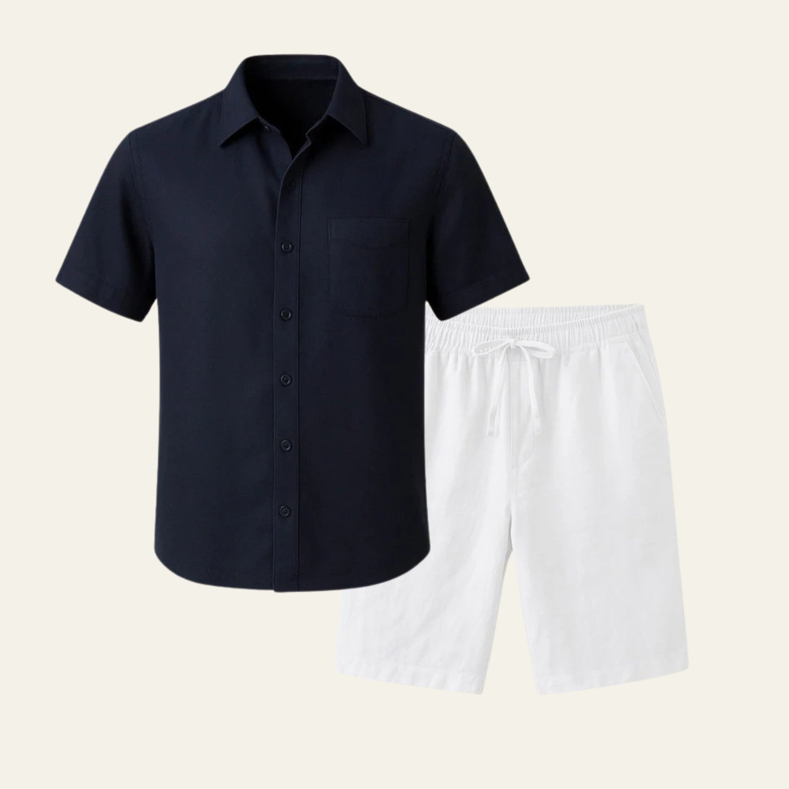 The Riviera Linen Set White