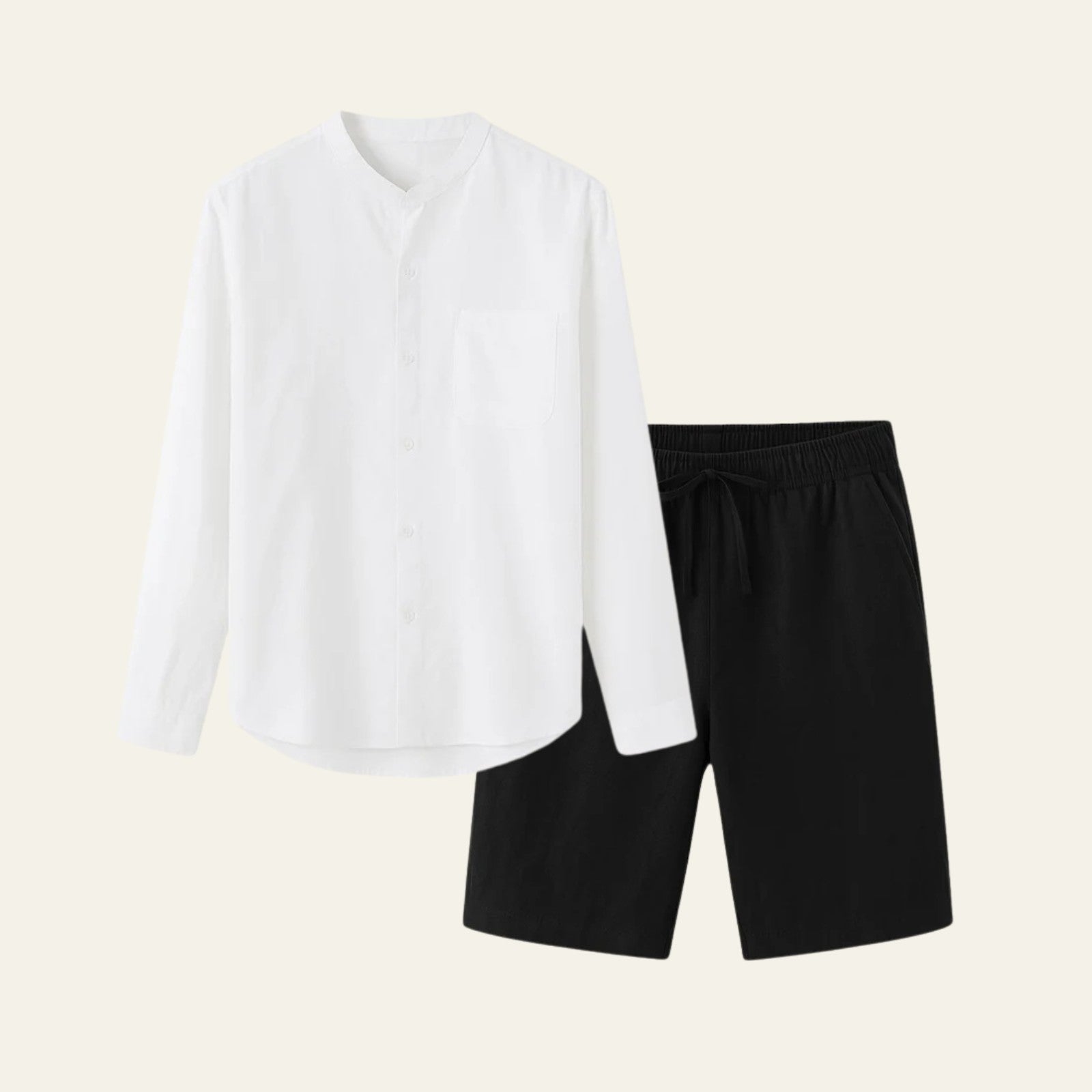 The Solstice Linen Set Black